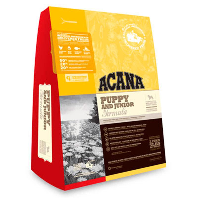 Acana (Акана) Puppy & Junior. Сухой корм для щенков средних пород, 2,27 кг